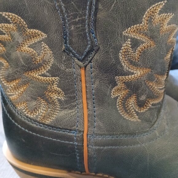 Authentic Laredo Women's Sapphyre Leather Western Booties Round Toe - Picture 10 of 13